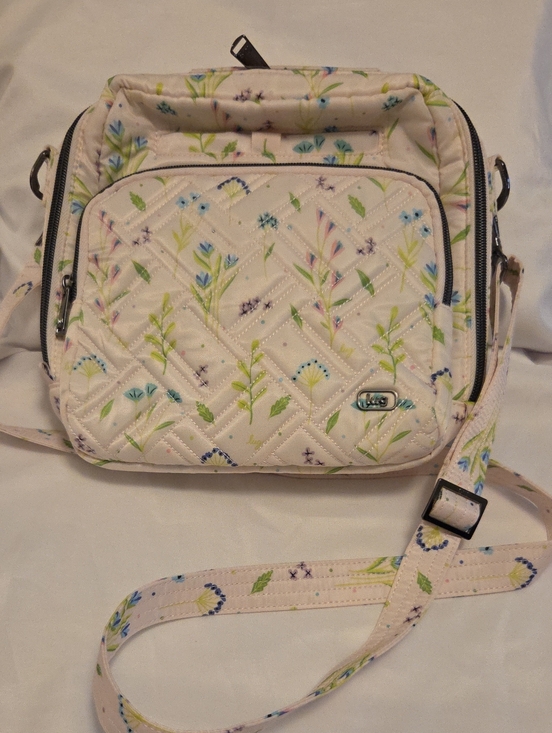 lug Handbags - Lug LEGACY Ranger Quilted Floral Crossbody Bag - Cream